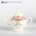 15pcs Royal Design en céramique Canister Tea Coffee Sugar Set, ancien ensemble de café en porcelaine